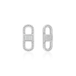 Infinite Spark Fabulous Link Earring charms Rhodium plated