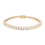 Tennis Bracelet Yellow Gold-plated 3mm