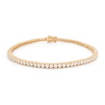 Tennis Bracelet Yellow Gold-plated 2mm