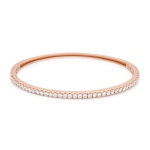 Tennis Bangle Rose Gold-plated 2mm