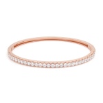 Bold Tennis Bangle Rose Gold-plated 2.5mm