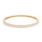 Bold Tennis Bangle Yellow Gold-plated 2.5mm