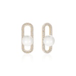 Fabulous Sparkling Pearl Link charms Yellow-gold plated