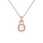 Charm Necklace Set Rose Water Opal