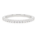 Original Pavé Stacking Ring Rhodium plated