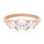 Crown Ring Rose Gold-plated 