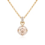 Fancy Stone Necklace Set Yellow gold-plated Light Silk