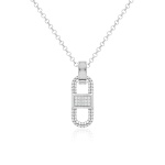 Infinite Spark Fabulous Link Necklace set Rhodium plated